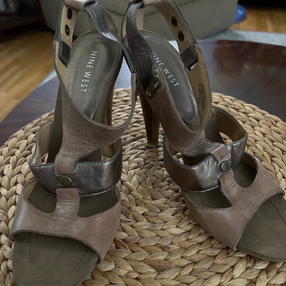 Nine West leather upper sandal